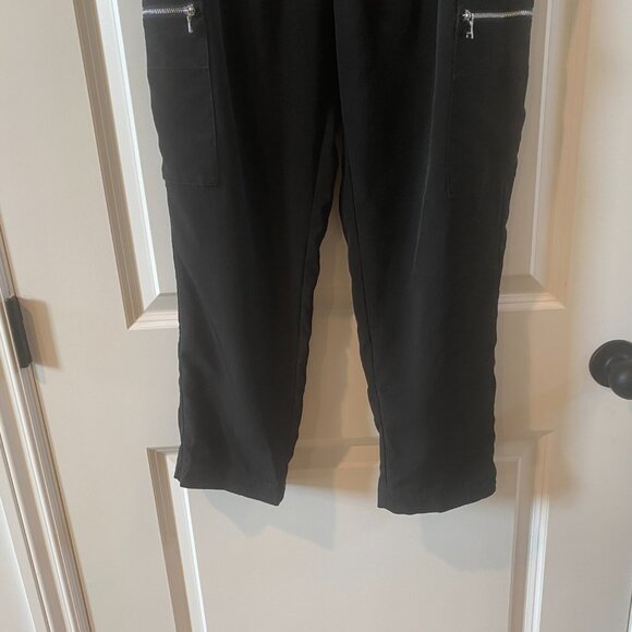 Express Black Pull On Lightweight Cargo Pants Size Medium - Picture 5 of 11